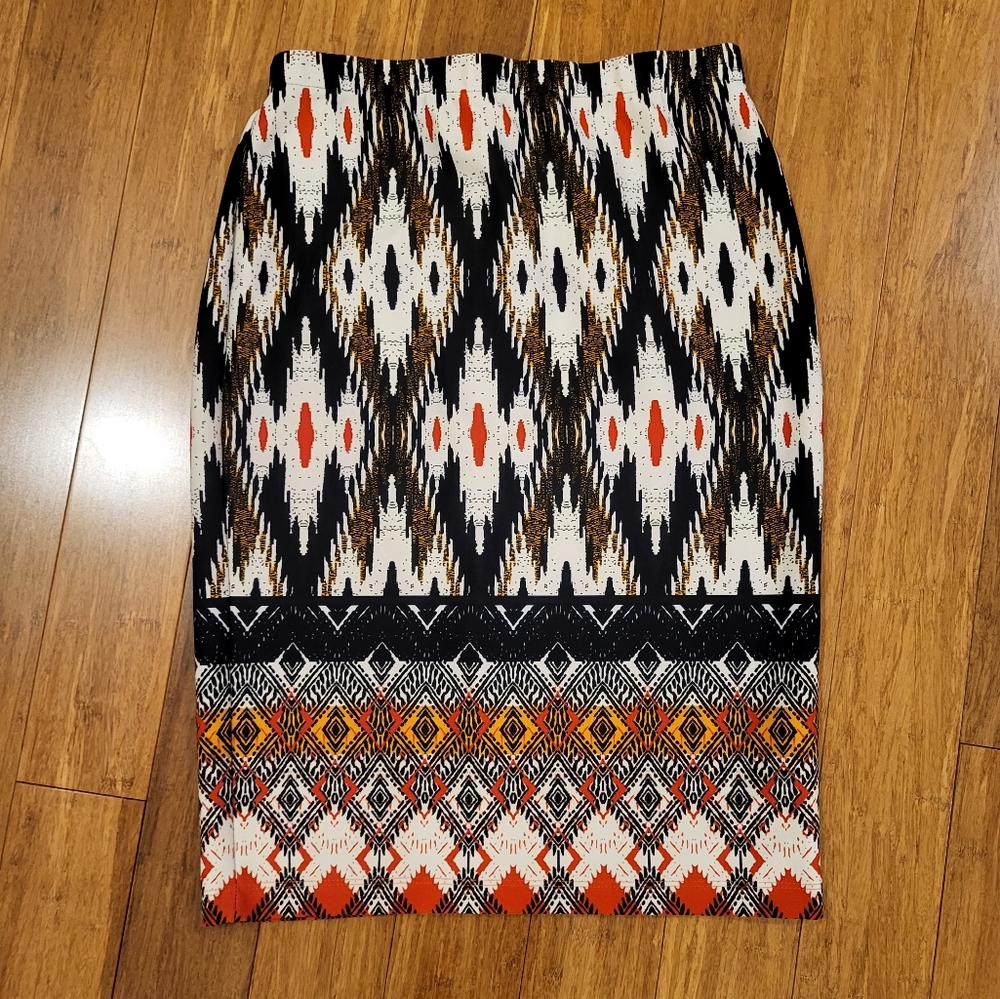 Maeve Iguazu Ikat Pencil Skirt